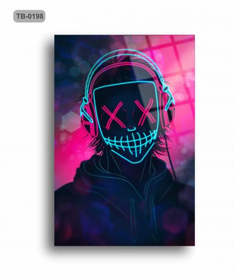 Neon Maske Cam Tablo