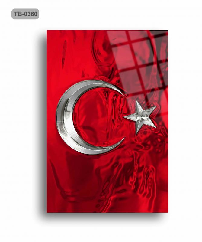 Türk%20Bayrağı%20Cam%20Tablo