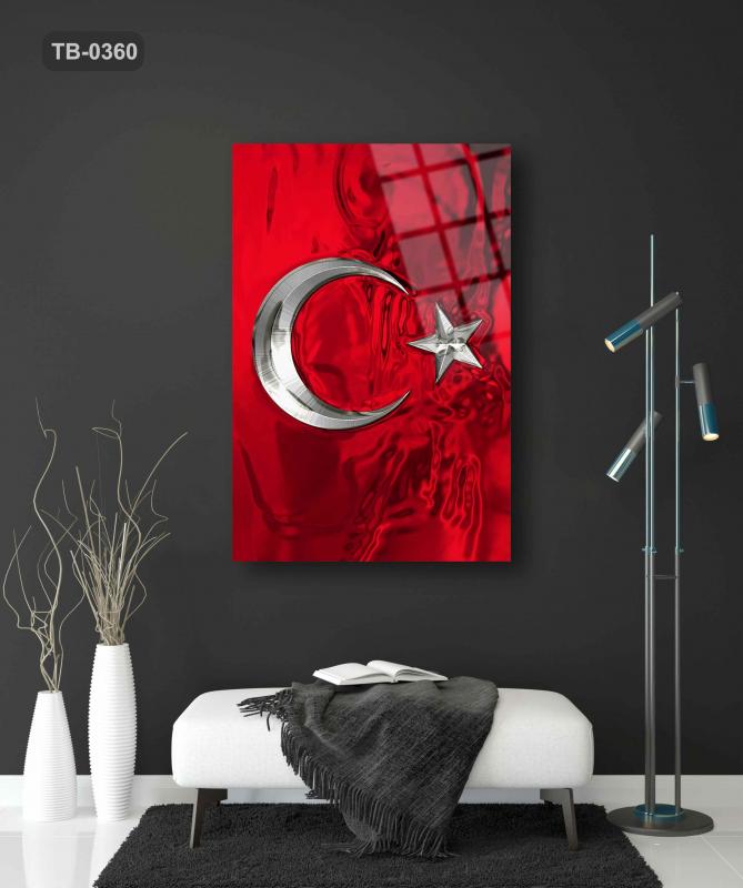 Türk%20Bayrağı%20Cam%20Tablo